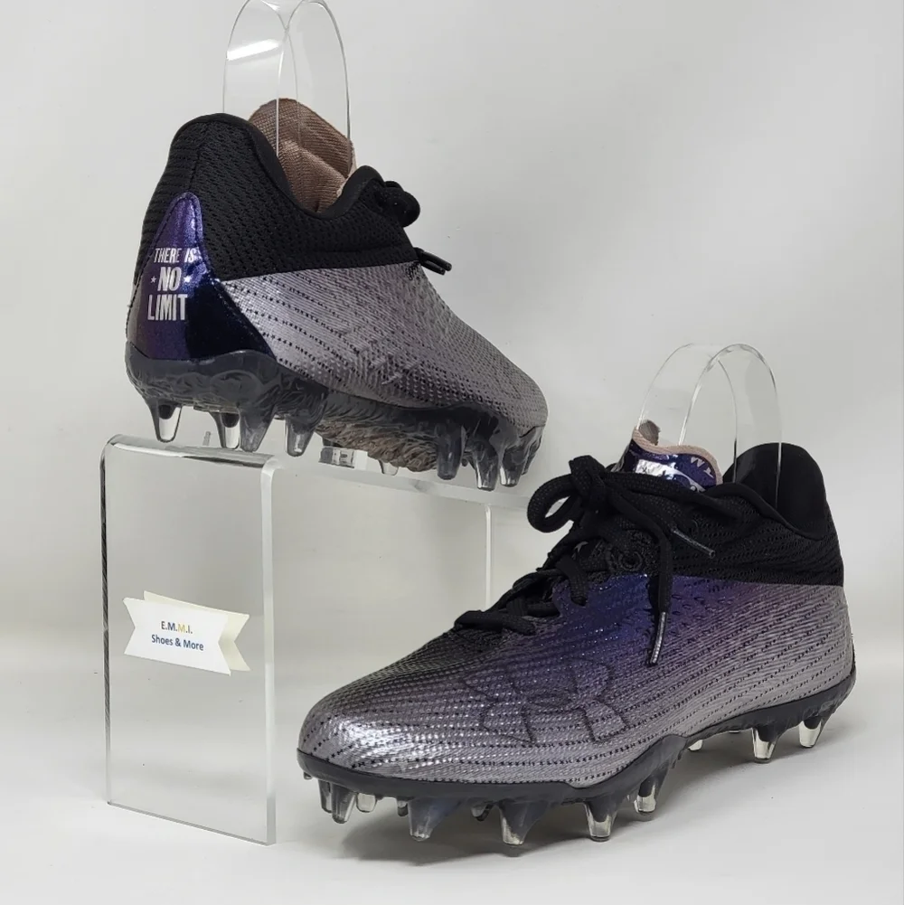Under Armour Blur Smoke MC Lacrosse Cleats Iridescent 3025123-002 Women Sz 8 New